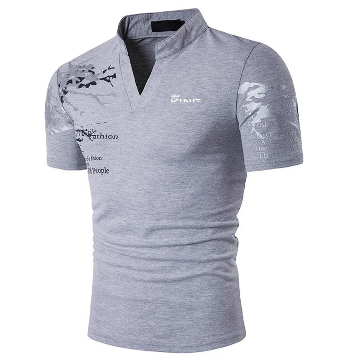 Men's stylish quick-dry polo shirt, comfortable short-sleeve top for casual or smart-casual everyday wear.