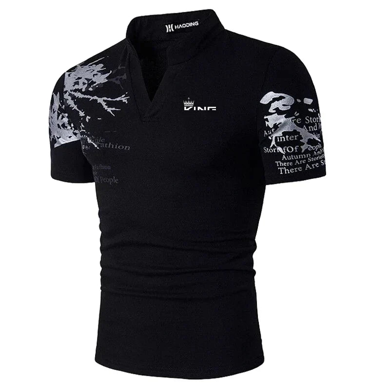 Versatile men's polo shirt, perfect for summer fashion, a comfortable short-sleeve top for various occasions.