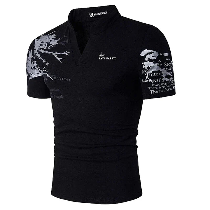 Versatile men's polo shirt, perfect for summer fashion, a comfortable short-sleeve top for various occasions.