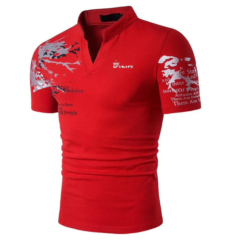 Men's smart-casual quick-dry polo shirt, a comfortable short-sleeve top for versatile everyday men's clothing.