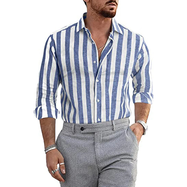 Breathable men's summer shirt with a relaxed fit. Ideal casual short-sleeve top for warm weather comfort & style.