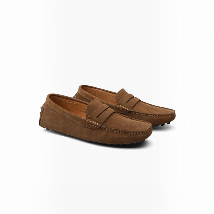 Men's comfortable slip-on loafers, easy to wear stylish casual or dress shoes. Versatile men's footwear.