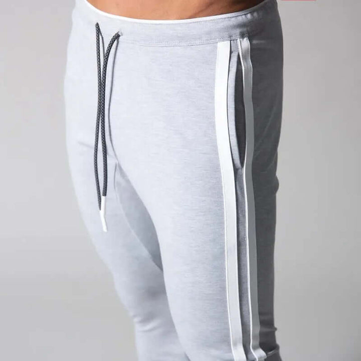 Men's comfortable skinny stripe outdoor pants, blending modern style with casual functionality.