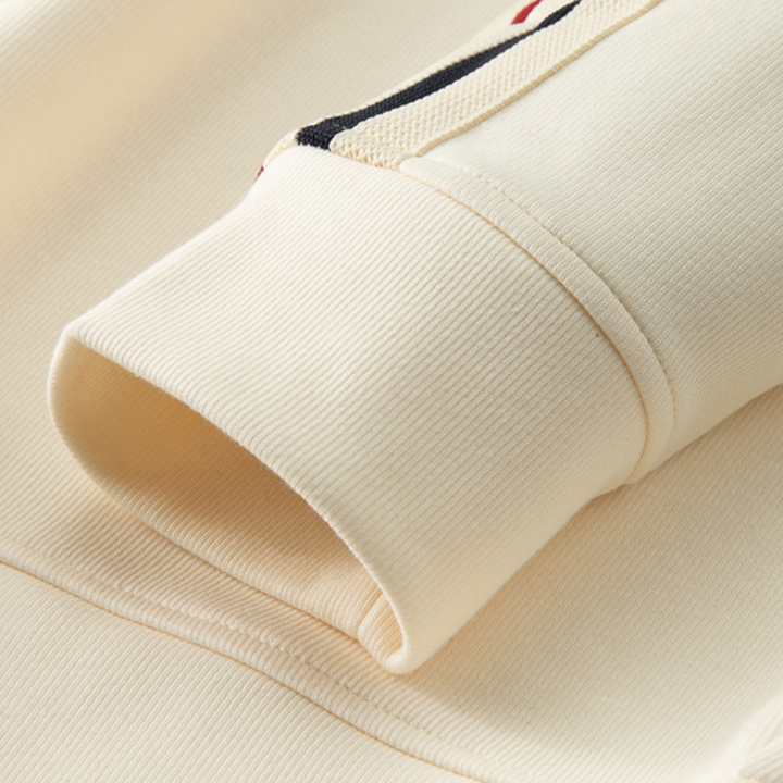 Soft men's casual set, a cozy zip hoodie & comfortable joggers designed for ultimate loungewear & relaxation.