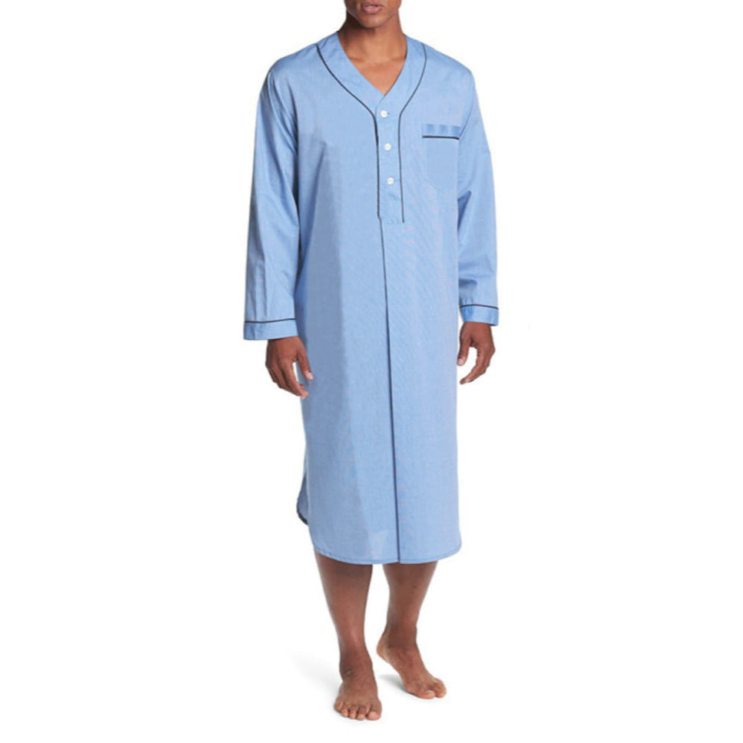 Men's short-sleeve button-up loungewear shirt in a relaxed fit for ultimate comfort.