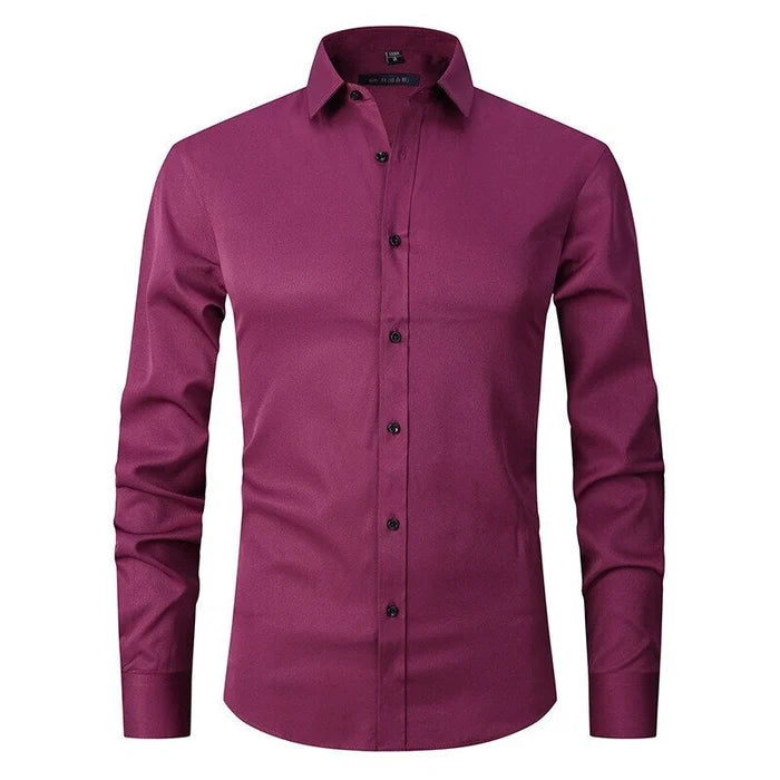 High-quality men's dress shirt. Wrinkle-resistant, stretch, & stylish for business or everyday.