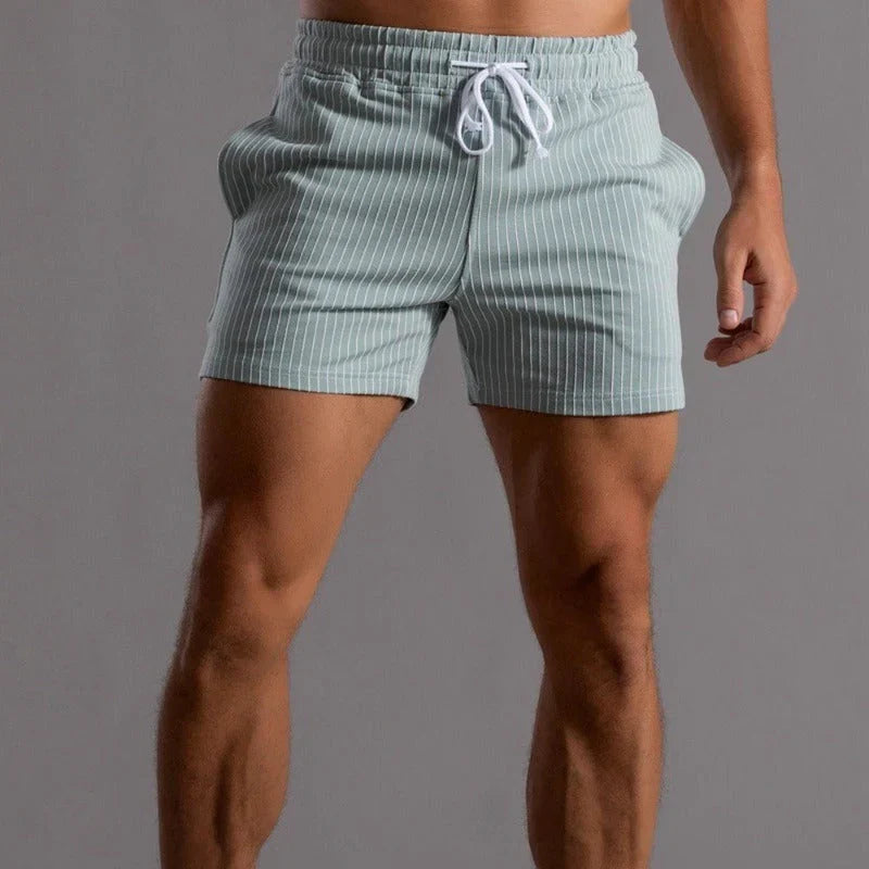Men's super stretch performance fitness shorts, ideal for gym workouts & running.