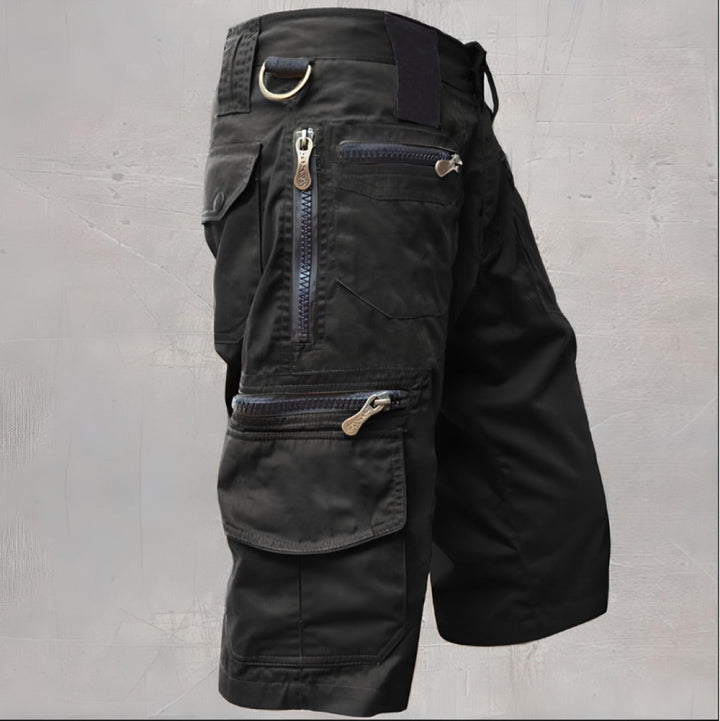 Comfortable and durable men's cargo shorts, designed for adventure seekers.