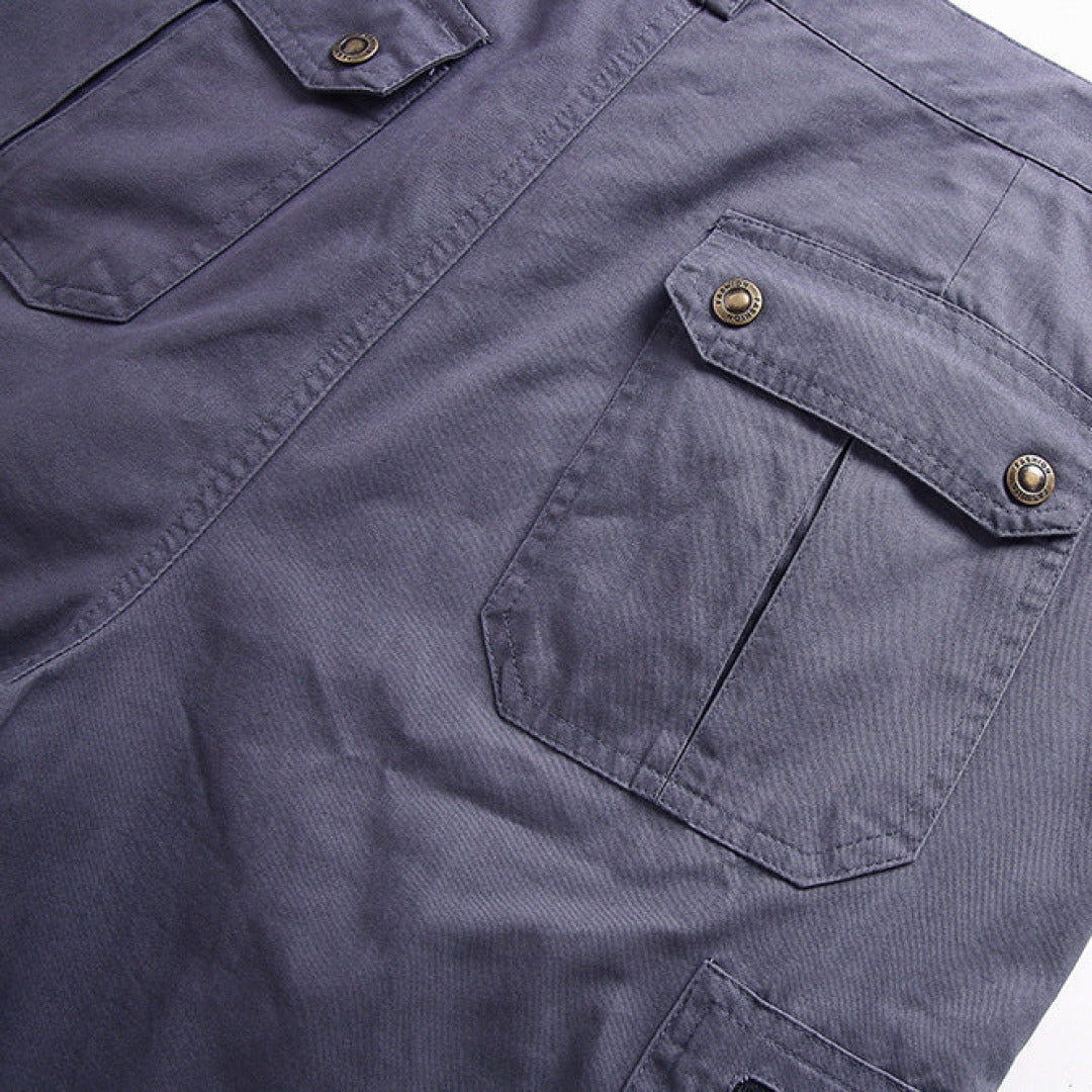 Men's outdoor apparel: rugged tactical shorts for hiking and camping trips.