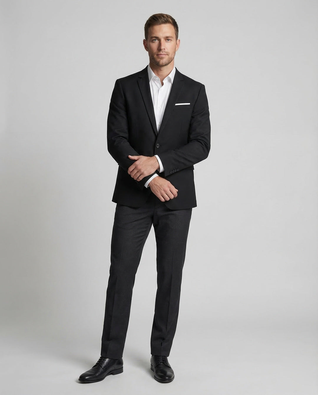 Men's tailored blazer with distinctive notched lapel. Perfect for smart casual & formal occasions.