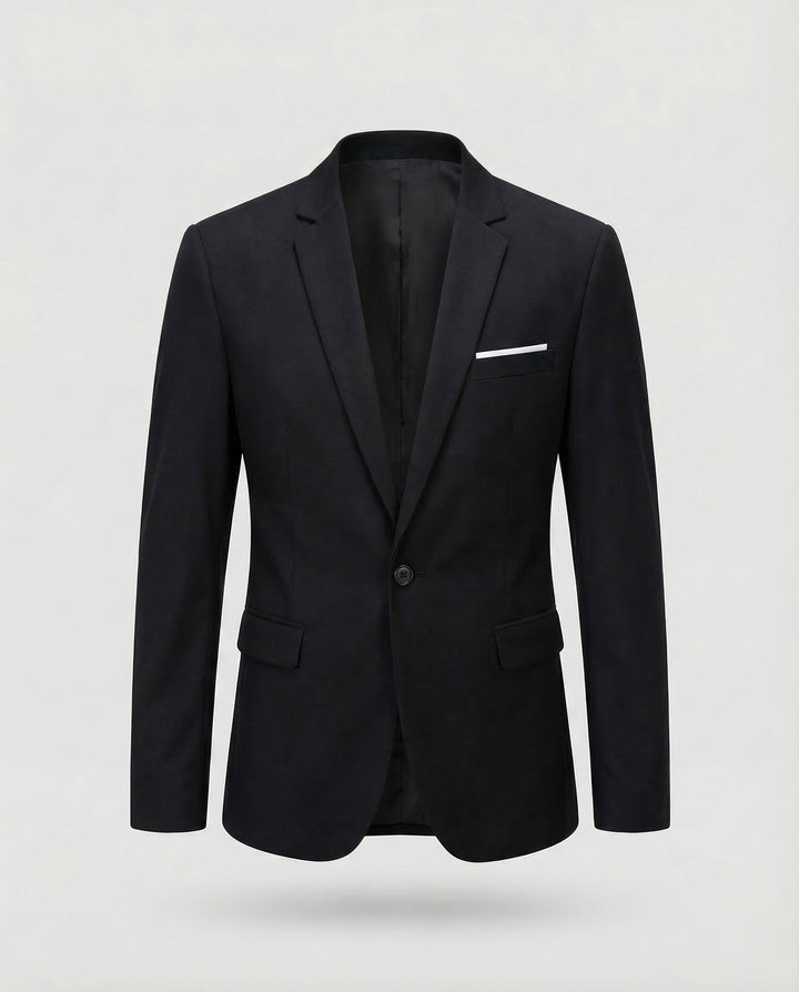 High-quality men's dress jacket, tailored with a distinctive lapel, for a refined formal look.