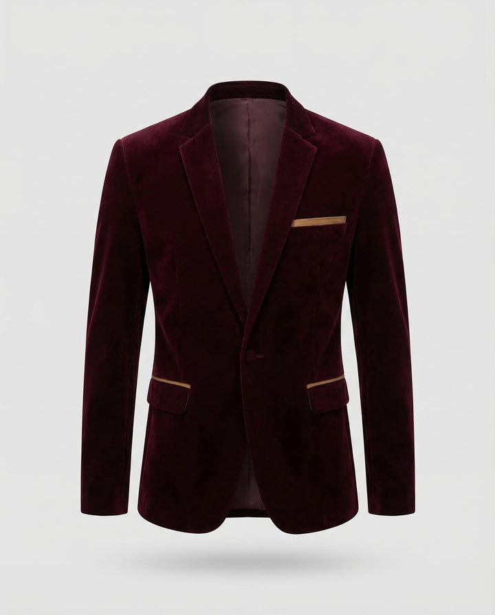 Versatile men's tailored blazer, suitable for business meetings, smart casual and dressy events.