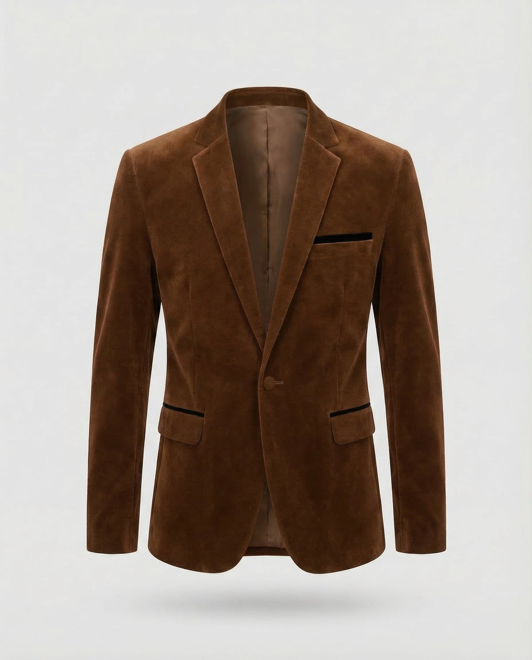 Stylish men's dress jacket with distinctive lapel detail, a sophisticated statement piece for him.