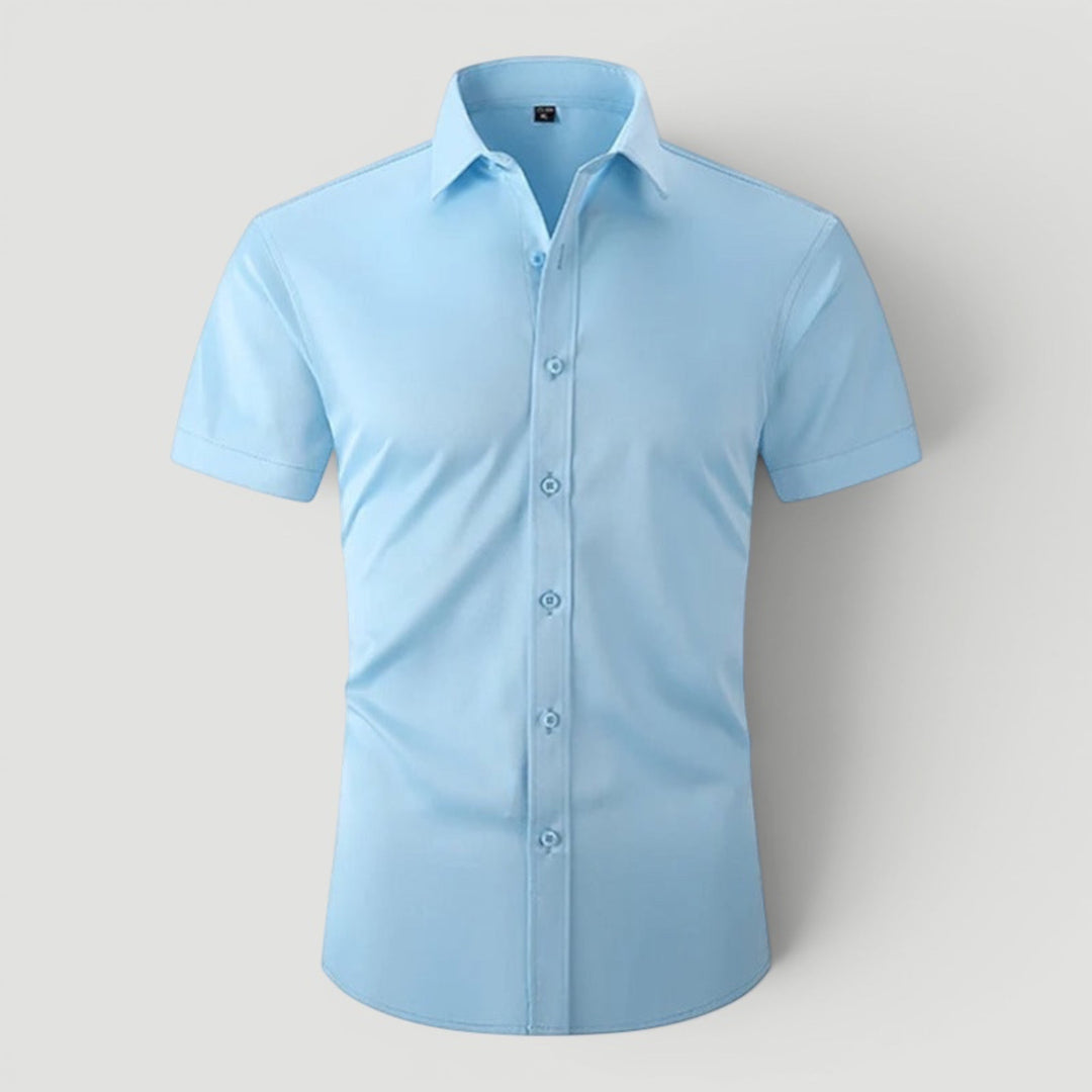 Tailored fit men's summer shirt, effortless everyday comfort & modern smart casual style.