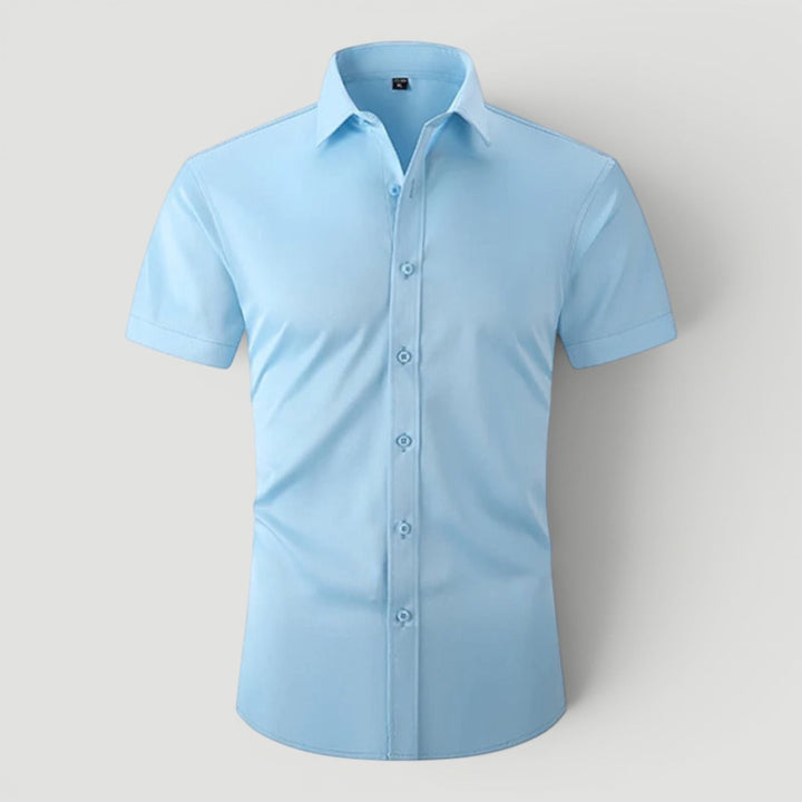 Tailored fit men's summer shirt, effortless everyday comfort & modern smart casual style.