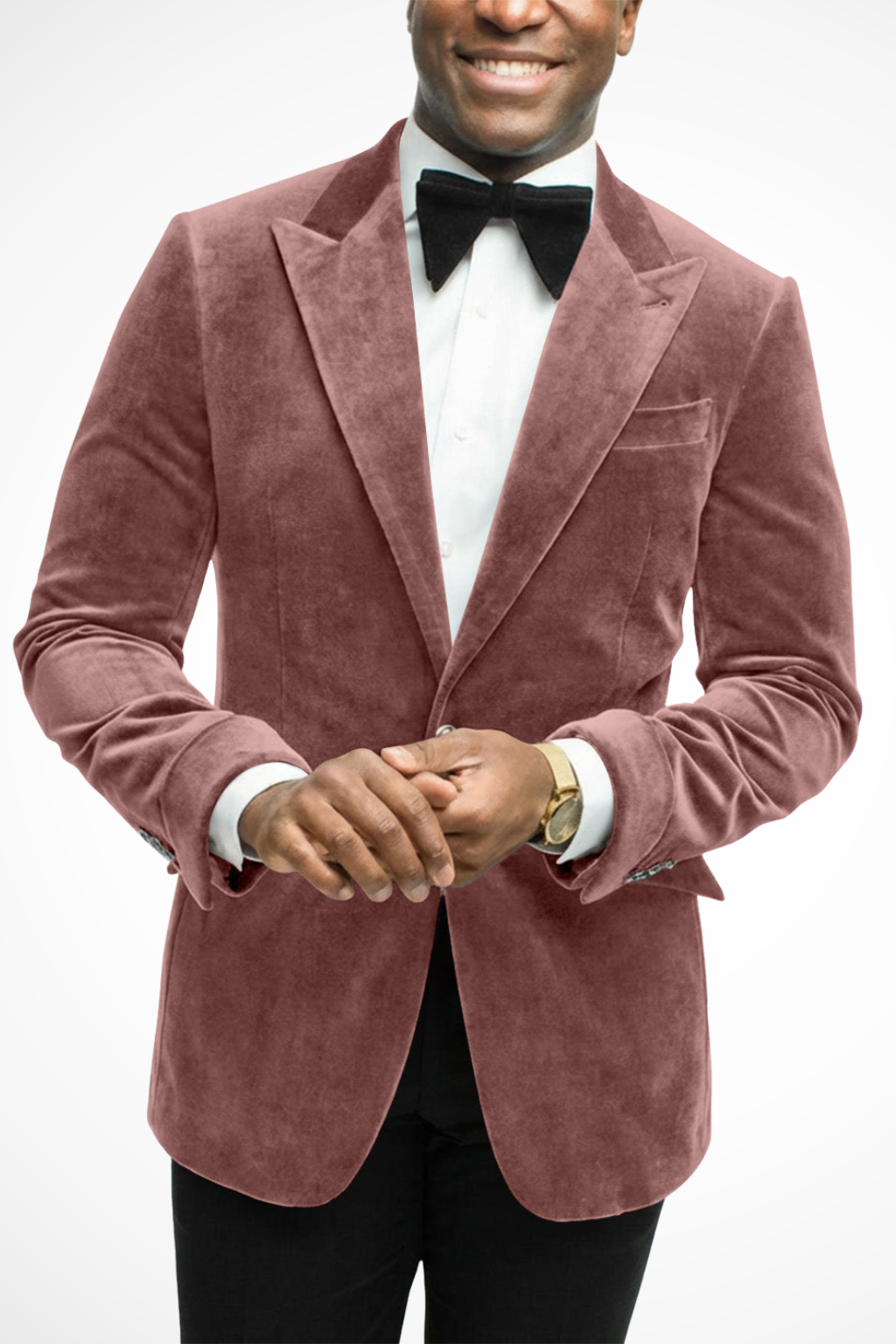 Fuchsia men's tailored formal peak lapel blazer, a statement party jacket.