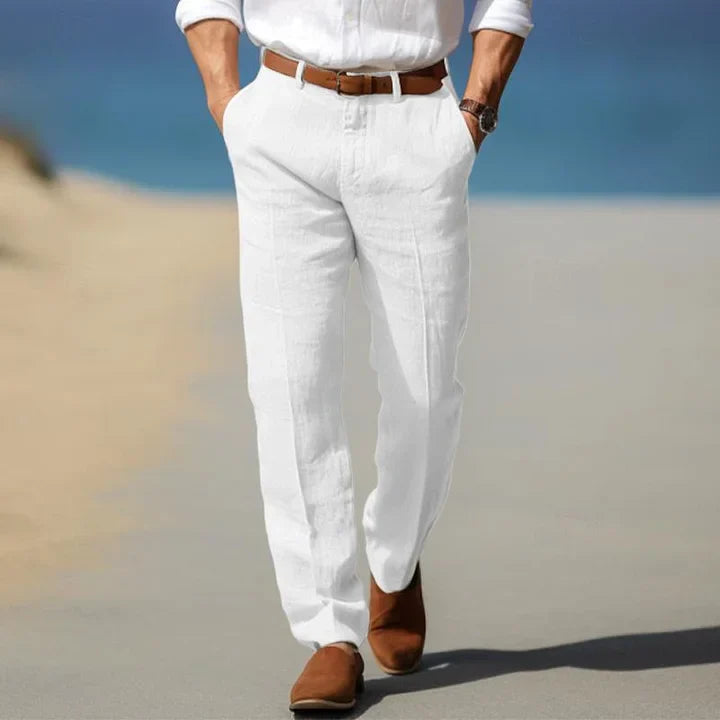 Stylish men's slim fit casual pants, tailored for modern spring & summer fashion apparel.