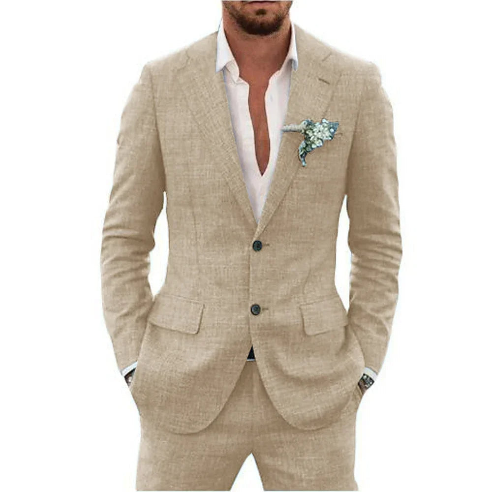 Timeless classic men's tailored suit. Sophisticated formalwear for business, weddings & special occasions.