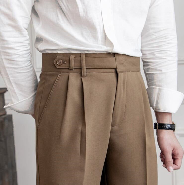 Men's sleek tailored trousers, perfect for a polished look in modern men's fashion.