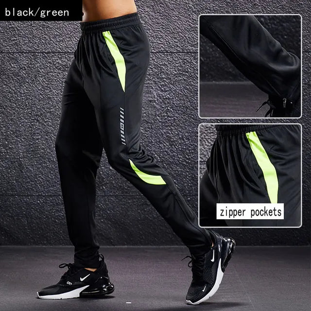 Lightweight men's athletic joggers with secure zipper pockets. Perfect for workout wear & sportswear.