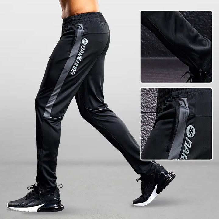 Versatile men's gym pants, tapered & comfortable for running, workouts, or everyday casual fashion.