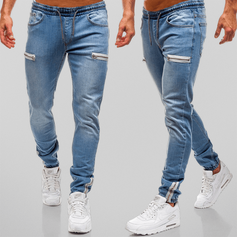 Men's tapered stretch joggers in a casual style, perfect for everyday comfort and modern wear.