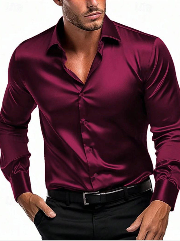 Men's timeless button-down shirt in classic white, perfect for business casual.