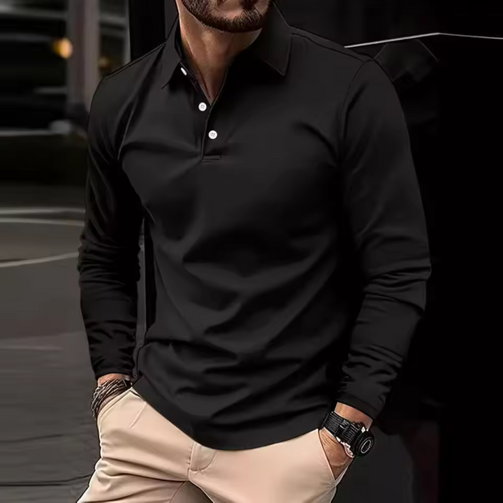 Classic men's button-up shirt in a timeless design, ideal for versatile men's fashion and everyday wear.