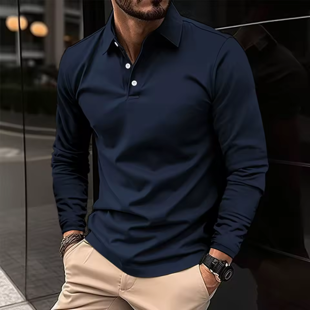 High-quality men's classic button-up shirt, delivering a polished look for any men's clothing occasion.
