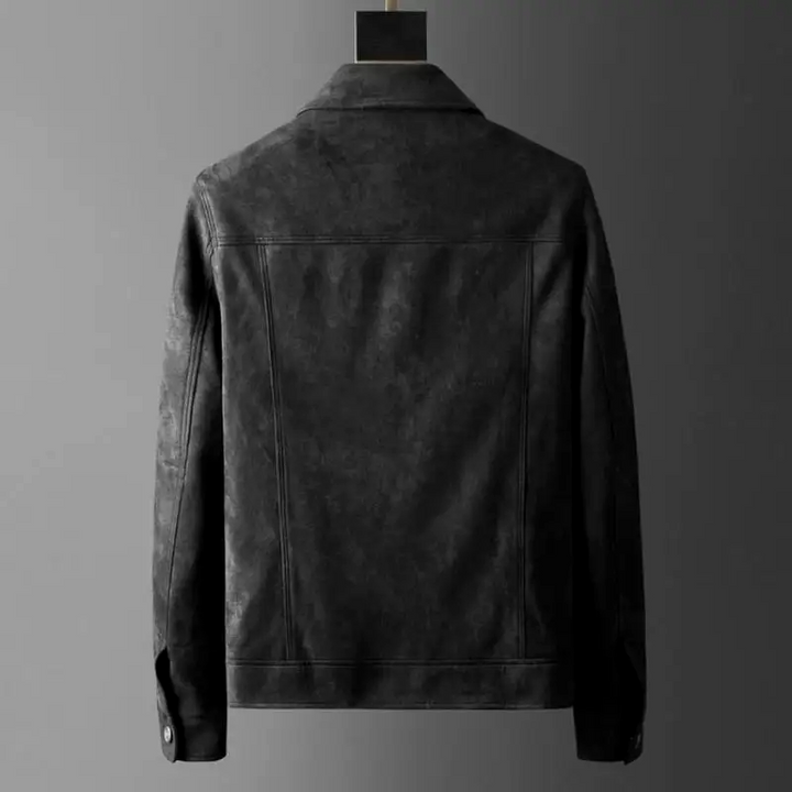 Modern men's jacket, timeless style and versatile for everyday casual wear. Fashionable outerwear.