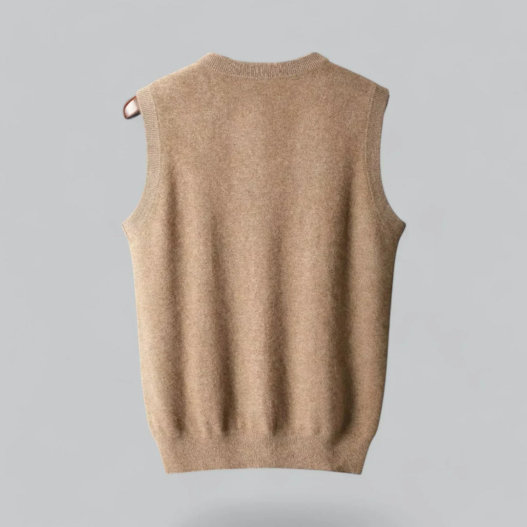Dressed up or down, this men's smart casual v-neck vest offers effortless style.