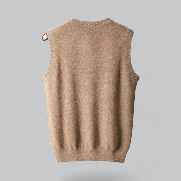 Dressed up or down, this men's smart casual v-neck vest offers effortless style.
