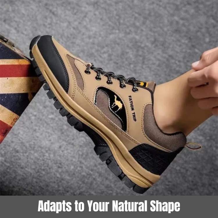 TrailEase men's walking shoes with strong grip for outdoor trails & travel. Durable and supportive athletic footwear.