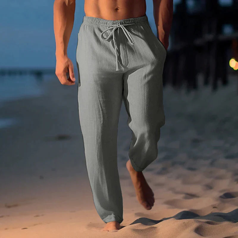 Men's trendy comfort fit casual pants, perfect for summer. Stylish & relaxed for warm weather.