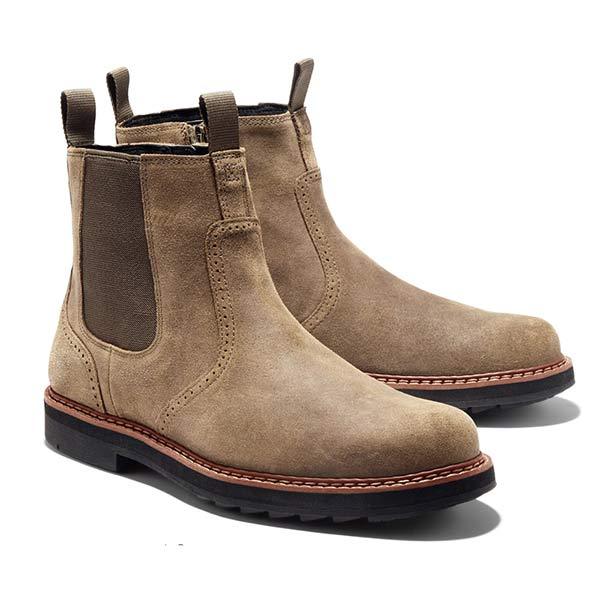 Men's trendy slip-on Chelsea boots, versatile ankle footwear for both casual and formal stylish looks.