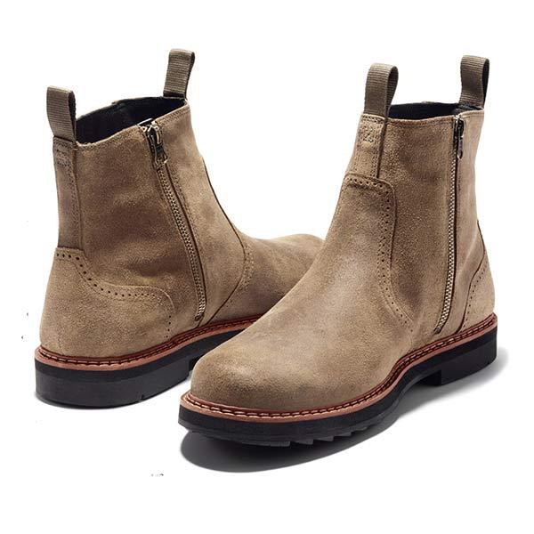 Trendy men's Chelsea boots, essential slip-on ankle footwear for versatile casual outings or formal events.