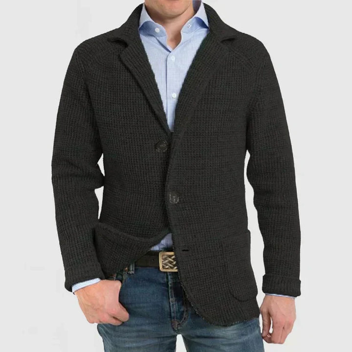 Classic men's two-button blazer, a smart casual jacket providing style & everyday comfort.
