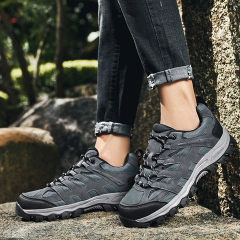 Durable men's hiking boots, providing ultimate support and non-slip grip for challenging outdoor trails.