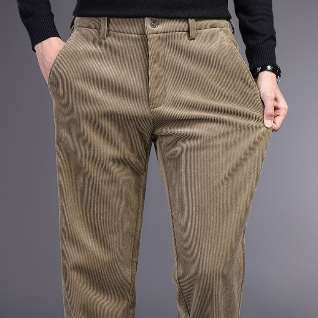 Men's Ultra-Comfort Stretch Trousers in a modern fit, ideal for office wear and all-day comfort.