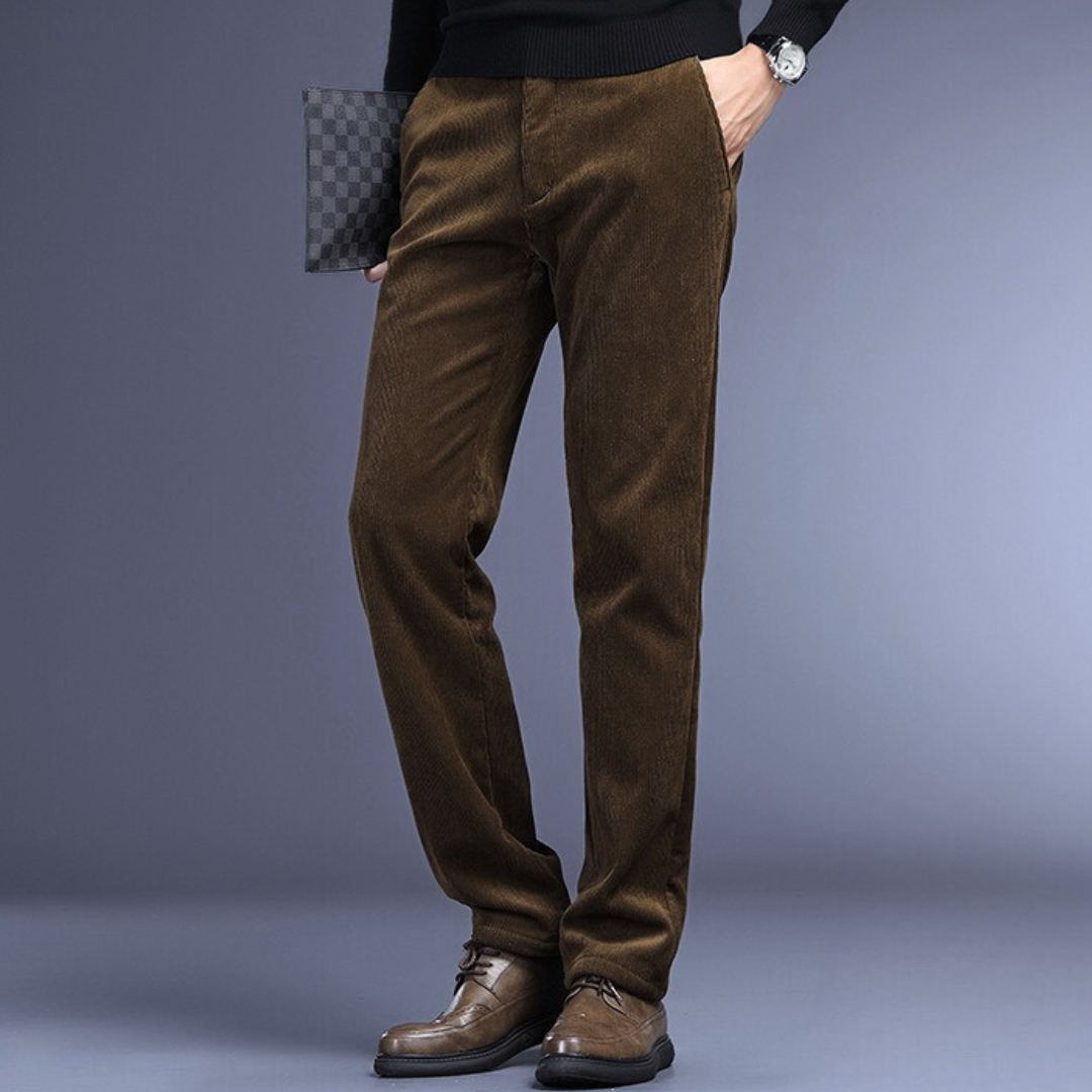 Premium men's comfortable stretch trousers with a modern cut, suitable for any occasion.