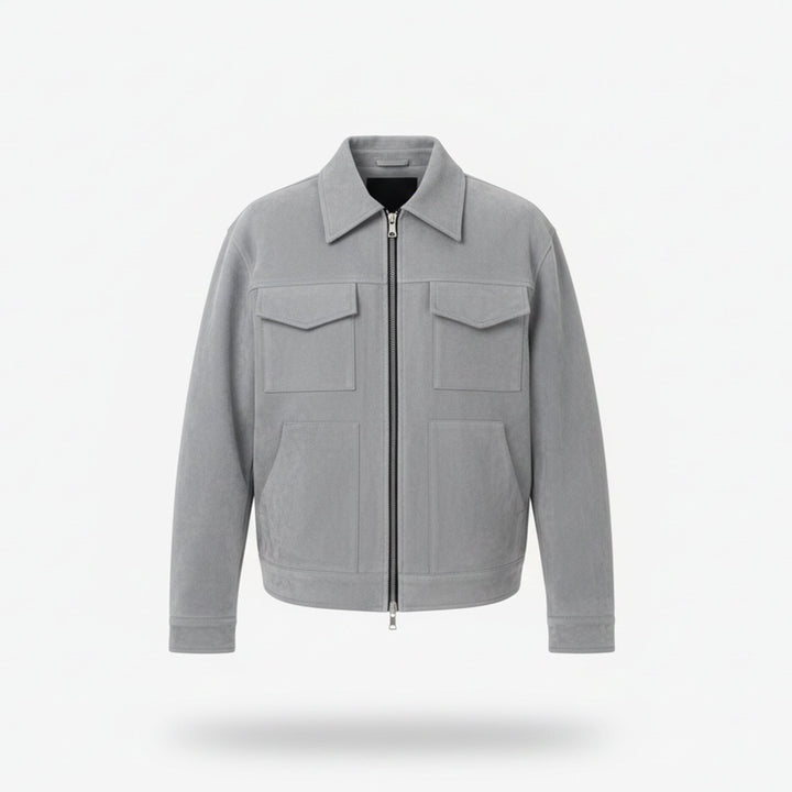 Men's urban zip jacket, perfect for warm everyday casual outerwear. Fall & winter style.