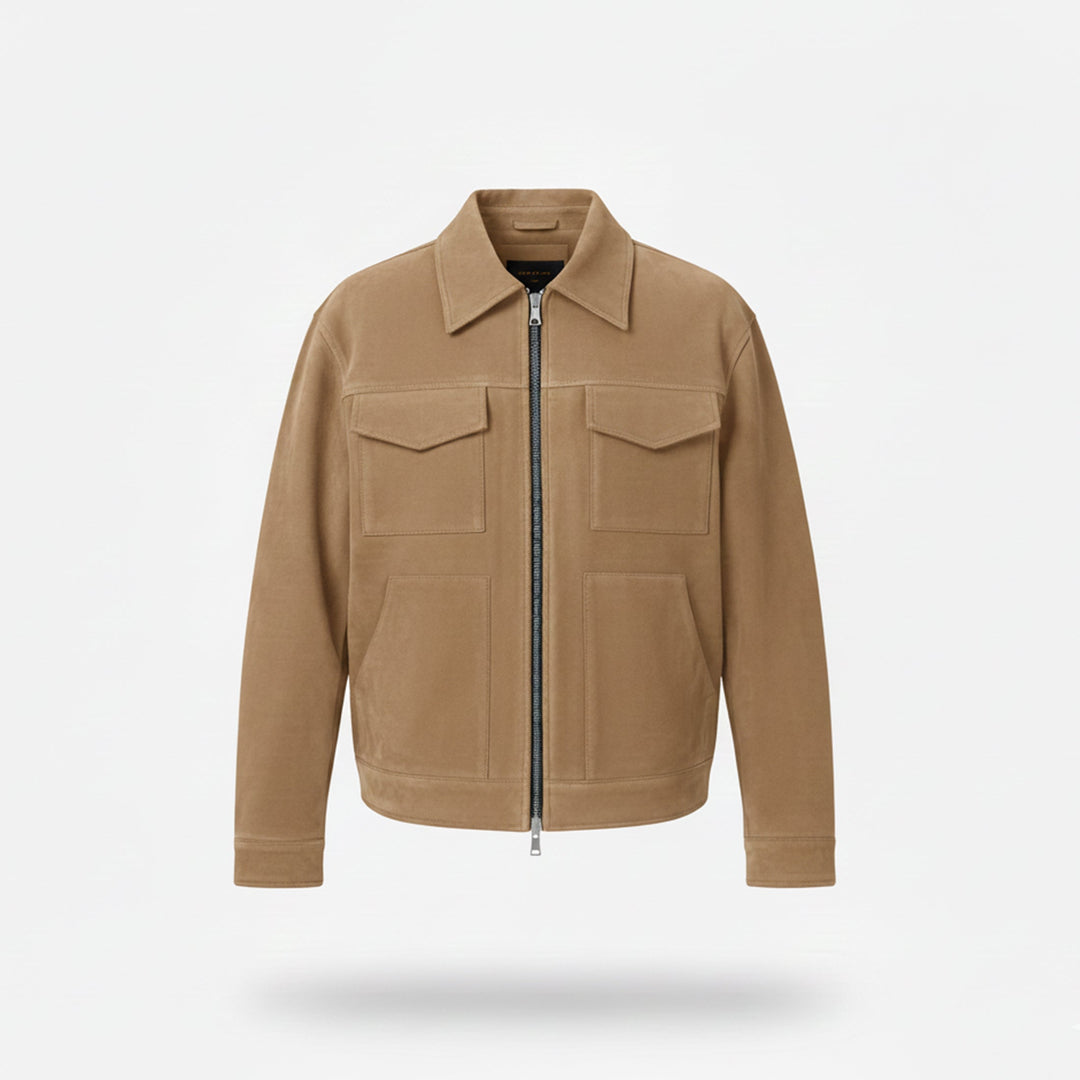 Men's casual urban zip jacket, a must-have for fall fashion & winter style. Warm & versatile everyday wear.