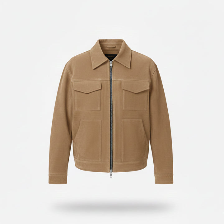 Men's casual urban zip jacket, a must-have for fall fashion & winter style. Warm & versatile everyday wear.