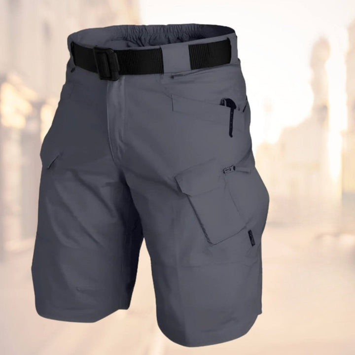 Versatile men's cargo shorts, ideal for activewear, travel, and comfortable everyday summer fashion.