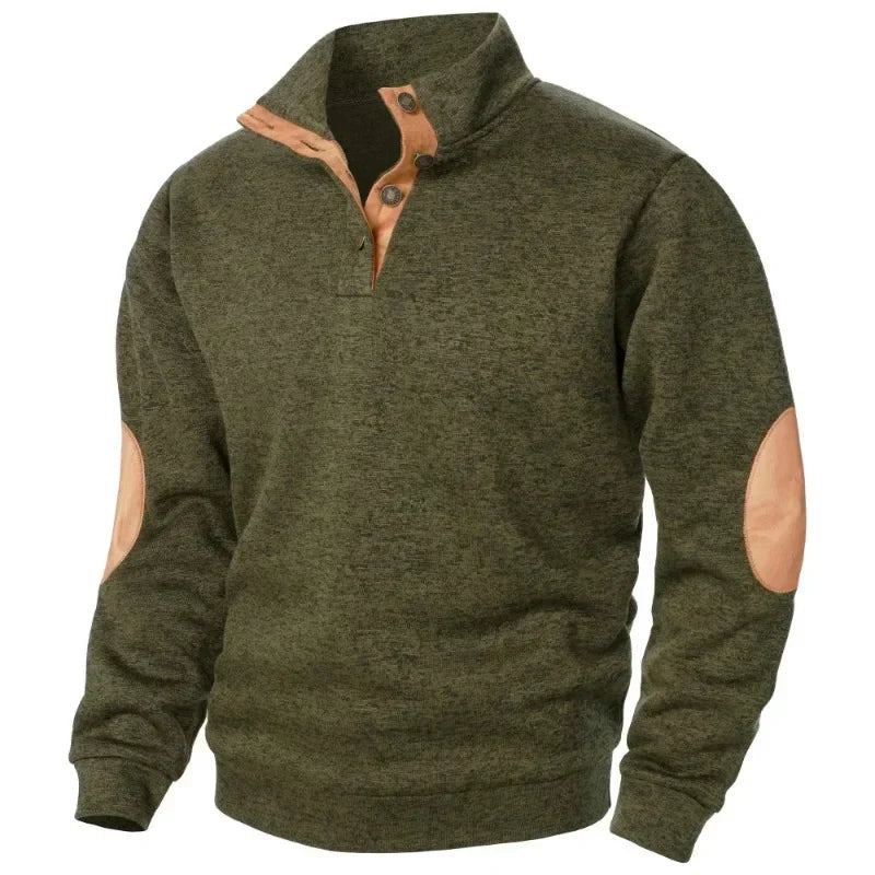 Everyday Style: Men's Casual V-Neck Pullover Sweatshirt for modern fashion.