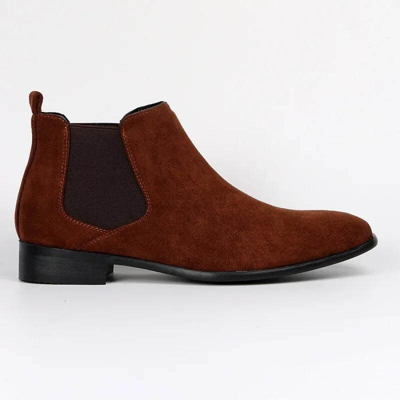 Durable black Chelsea boots for men. Perfect versatile slip-on footwear for both office and casual outings.
