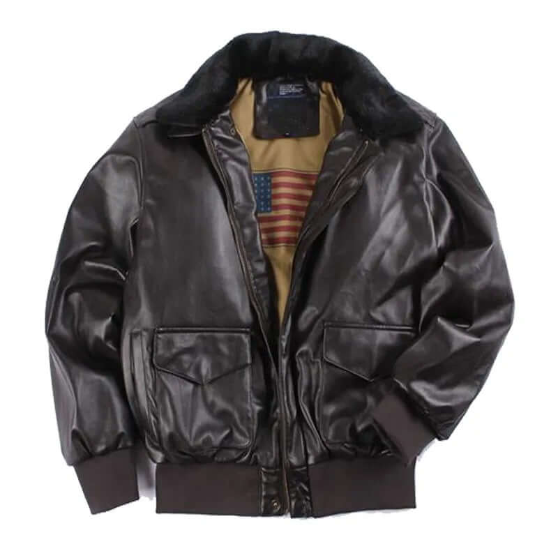 Men's versatile brown jacket with ample practical pockets for all-season comfort. Durable, timeless casual outerwear.