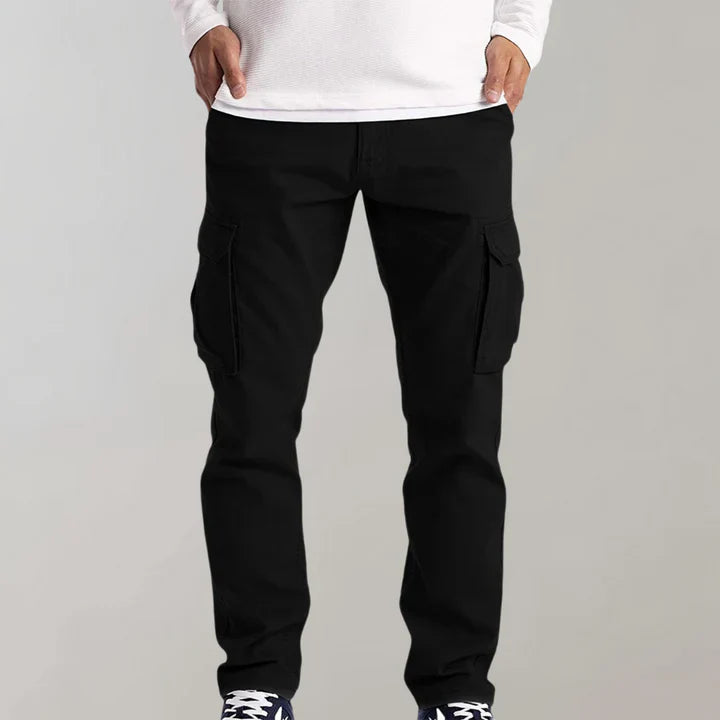 Casual men's trousers featuring a comfortable, relaxed fit for daily wear.