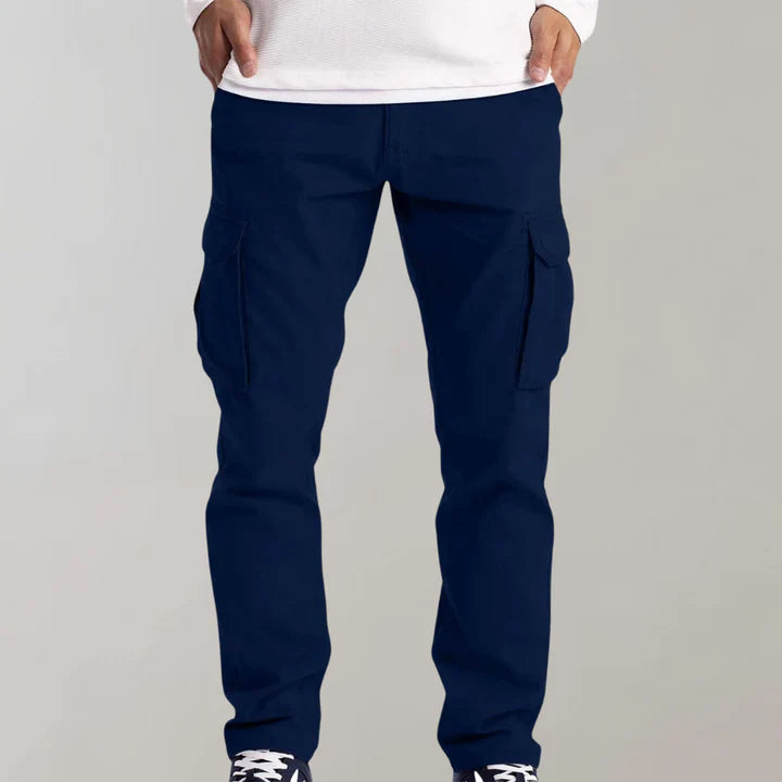 Comfortable men's work pants with a versatile cargo design for any activity.