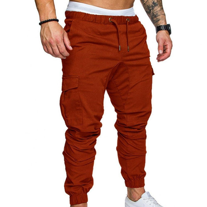 Men's versatile cargo pants, modern fit, multi-pocket design, perfect for everyday casual wear.